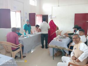 आशीर्वाद हॉस्पिटल मनगवां की तरफ से निःशुल्क चिकित्सा शिविर का आयोजन