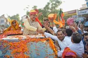 हरियाणा में मुख्यमंत्री डॉ. यादव का रोड शो, उमड़ा जनसैलाब